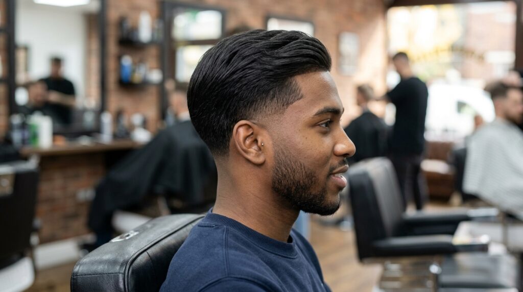 Straight Hair Low Taper Fade

