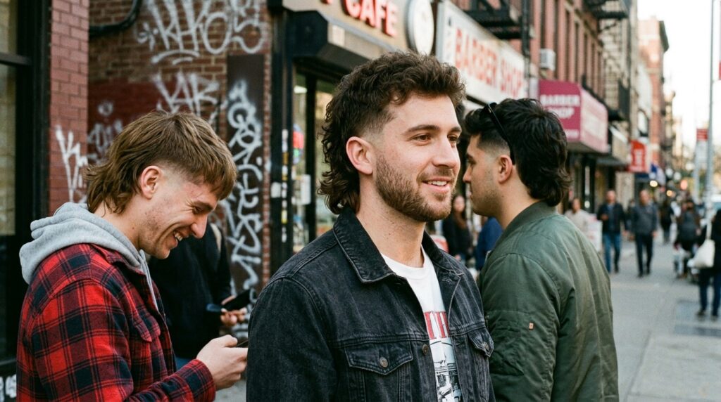 Burst Fade Mullet