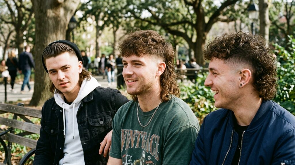 Drop Fade Mullet