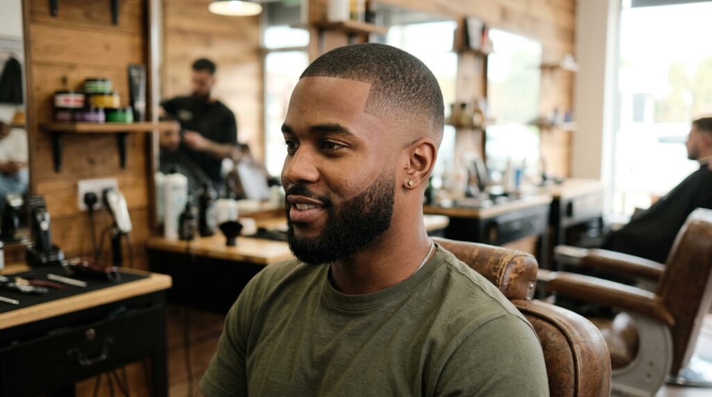 Low Taper Fade With Buzz Cut