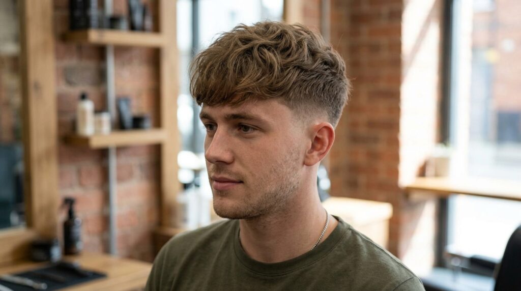 Low Taper Fade Fluffy Fringe