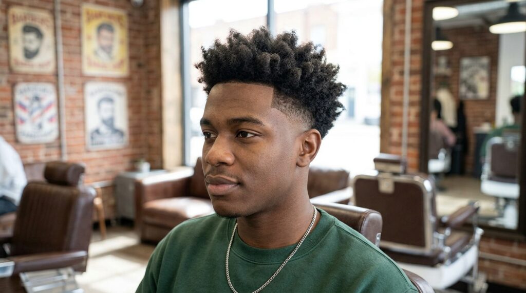 Low Taper Fade Fluffy Hair Short
