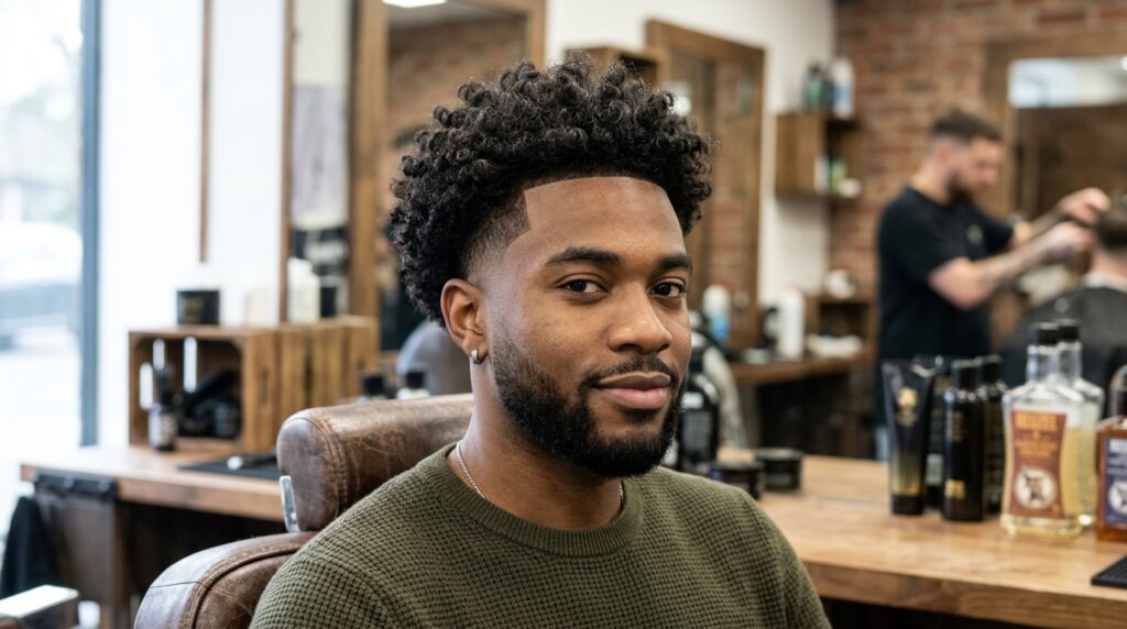 Low Temp Fade with Thick, Medium Curls