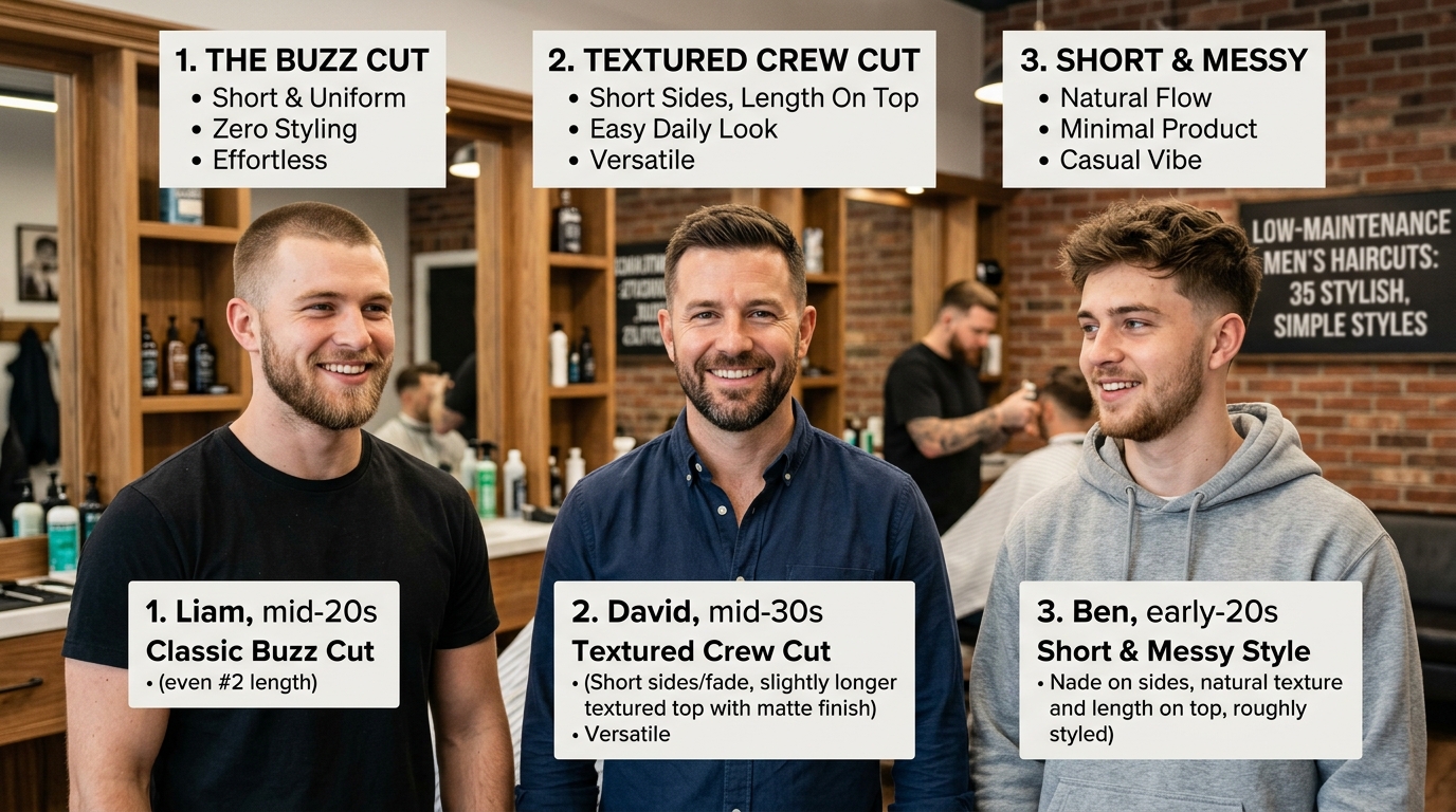 Low-Maintenance Men’s Haircuts: 35 Stylish, Simple Styles