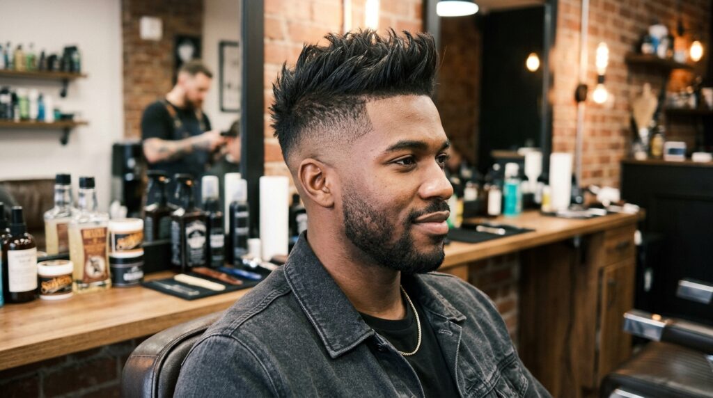 Mid Fade Faux Hawk