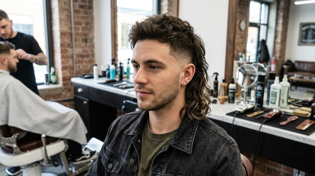 Mid Fade Mullet