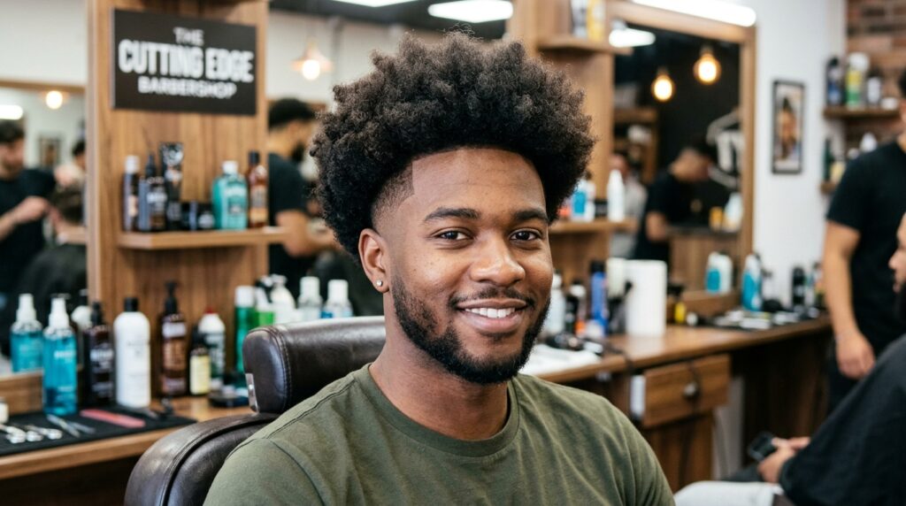  Mid Taper Fade With Fluffy Hair