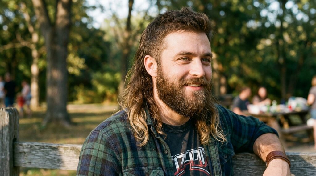 Mullet with Beard