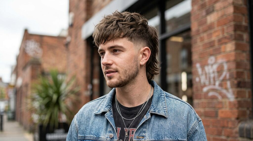Scissor-Cut Taper Mullet