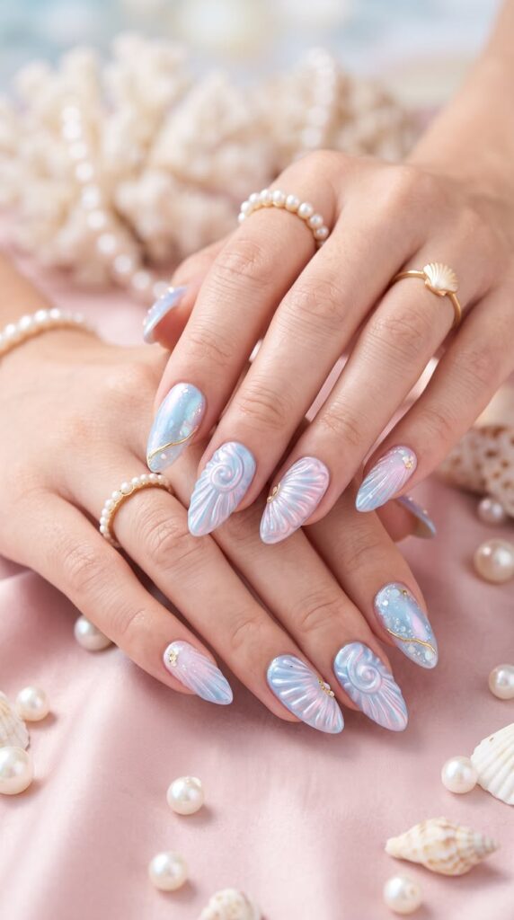 Seashell Nails