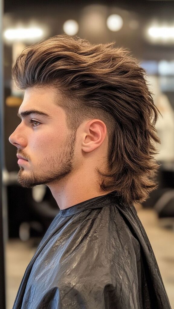 Undercut Wavy Mullet