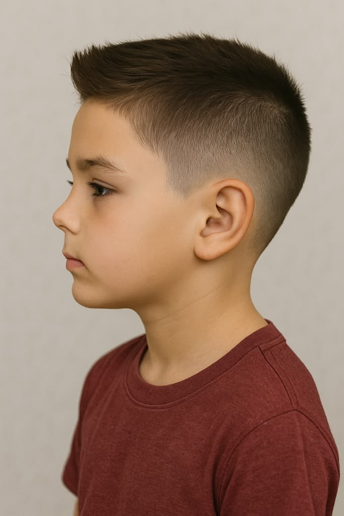 Low Taper Fade with Buzz Cut