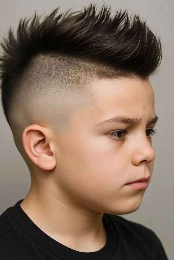 Low Taper Fade with Faux Hawk