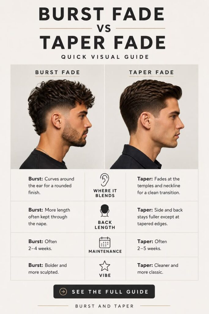 Taper vs low fade vs burst fade