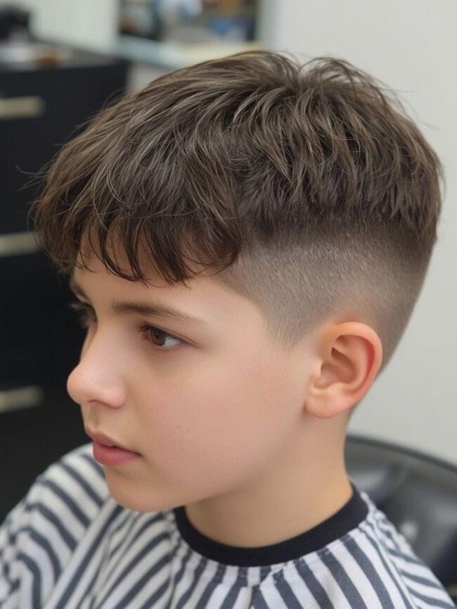 Low Taper Fade with French Crop