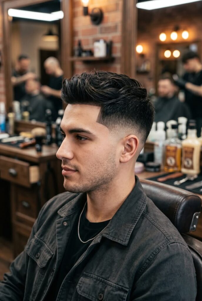 Short classic taper haircut