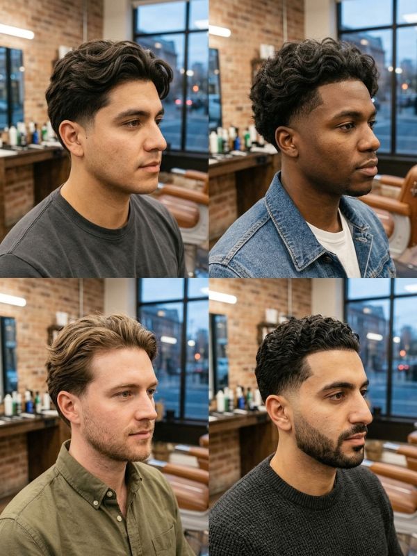 Best low taper fade wavy hair styles