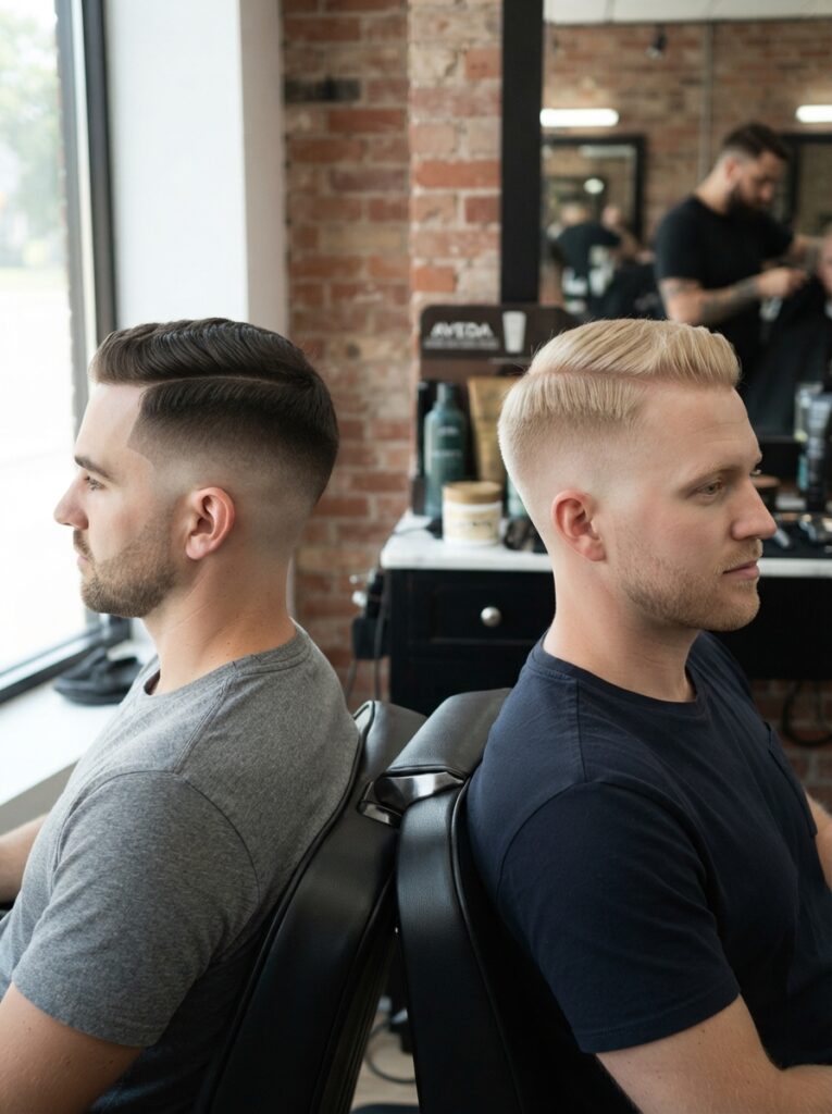 Why does blonde hair change the look of the fade