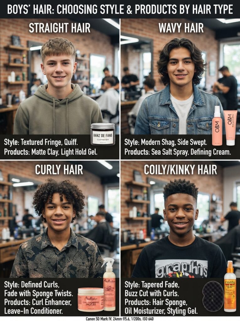 Choosing a style and products by hair type