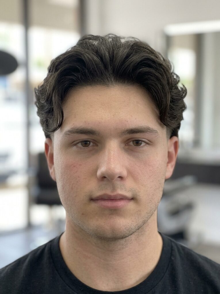 Which face shapes suit a long hair low taper fade