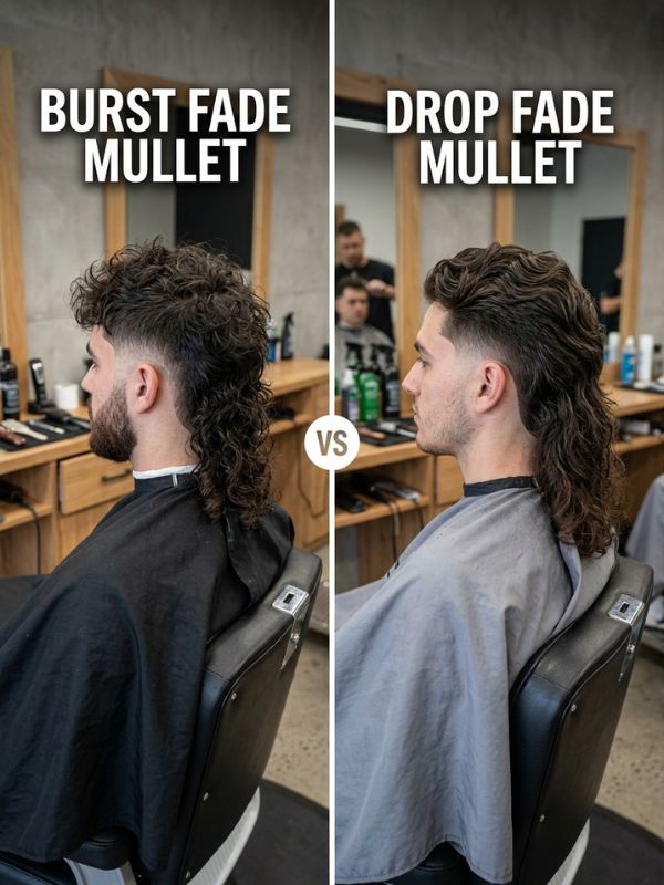 Burst Fade Mullet vs Drop Fade Mullet