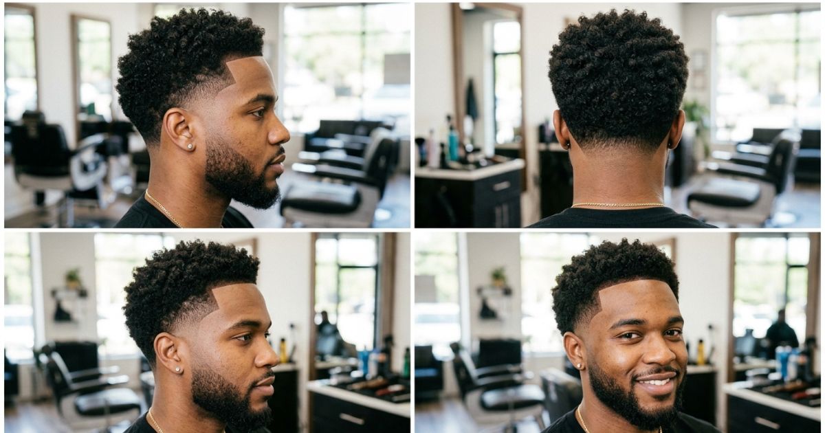 Low Taper Fade Haircut for Black Men