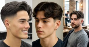 Low Taper Fade Middle Part