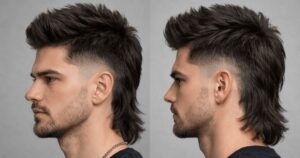 Low Taper Fade Mullet