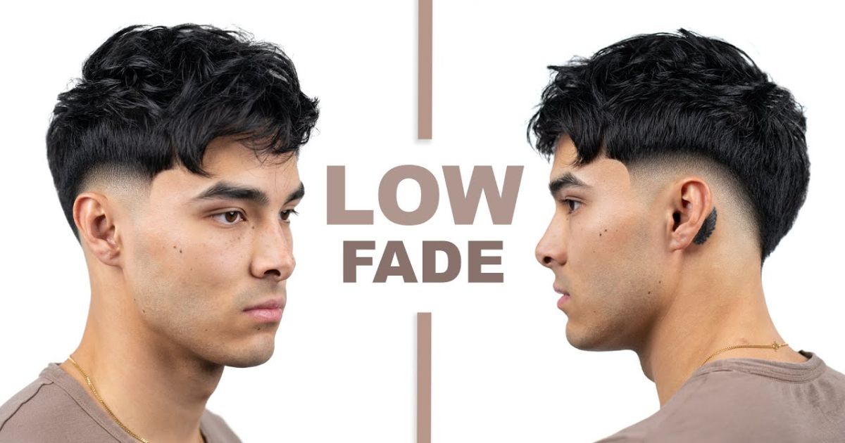 Low taper fade with fluffy hair