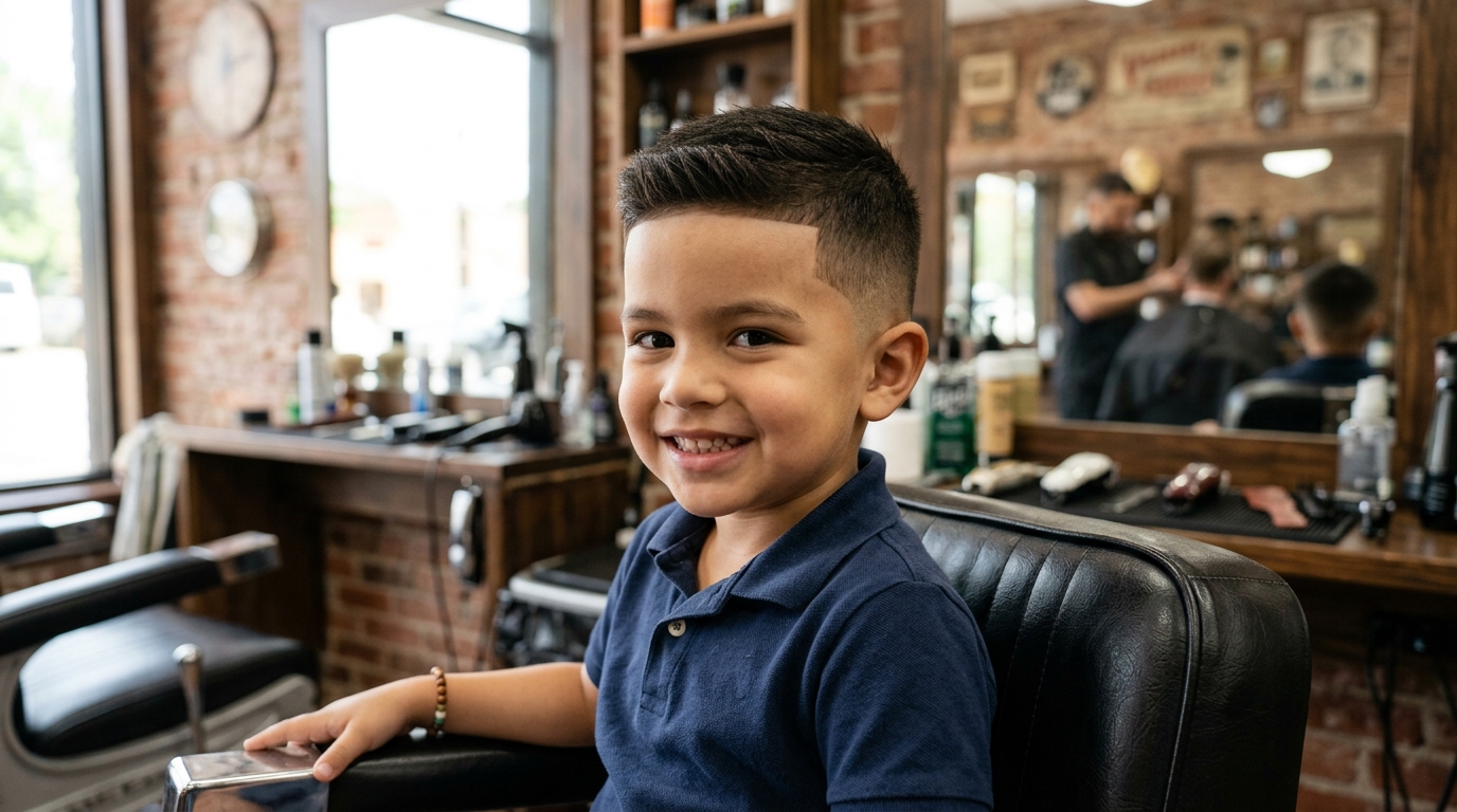 Low Taper Fade Haircut for Boys