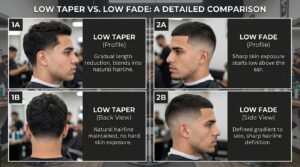 Low Taper vs Low Fade