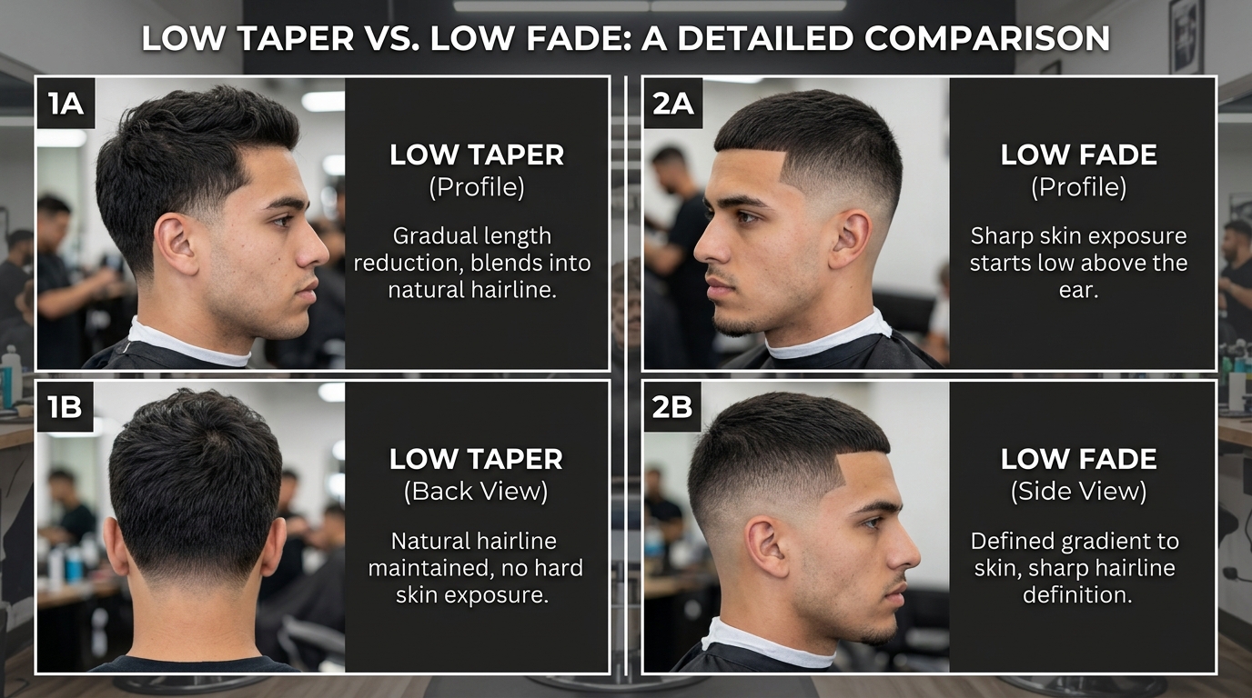 Low Taper vs Low Fade