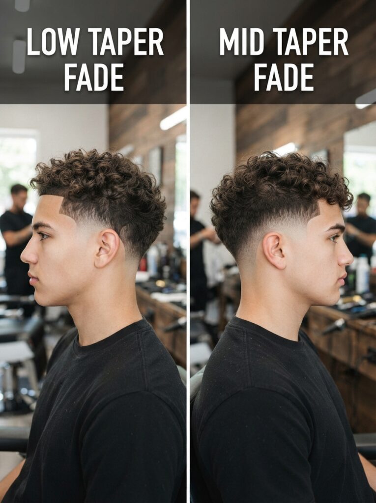 Low taper fade vs low fade vs mid taper