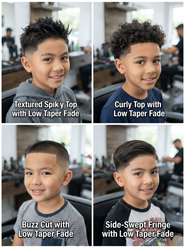Best low taper fade styles for boys