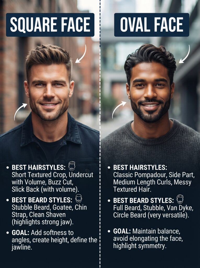 Best styles for your face shape