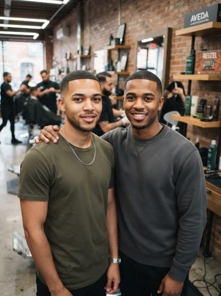 Buzz Cut with Line UpBuzz Cut with Line Up