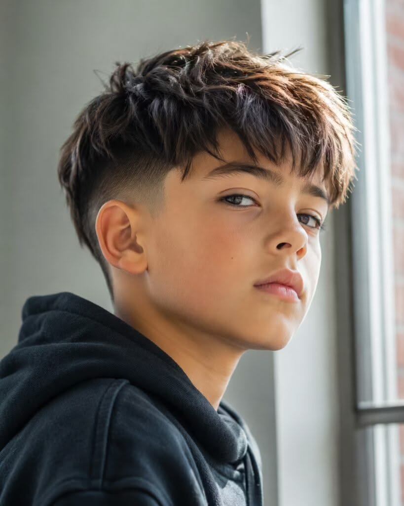 Low Taper Fade with Textured Crop