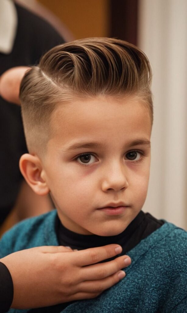 Low Taper Fade with Pompadour