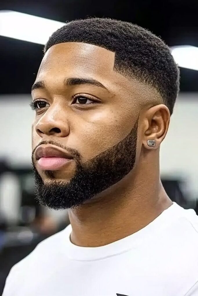 Mid Taper Fade with Beard Styles