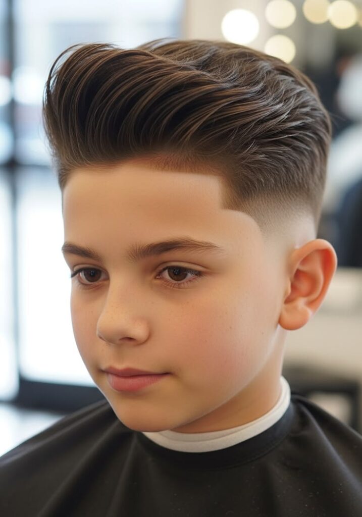 Low Taper Fade with Comb Over