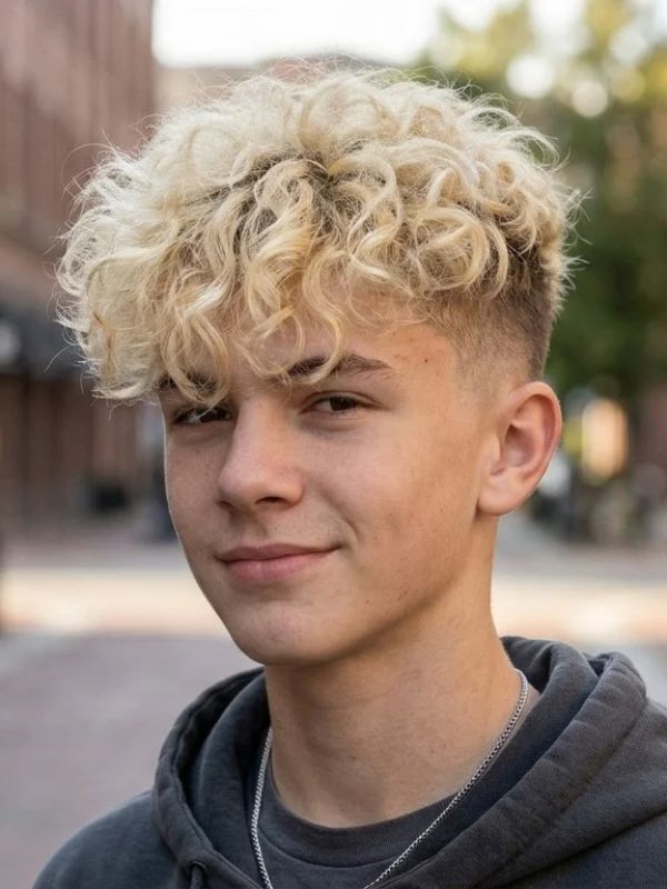Blonde Broccoli Haircut