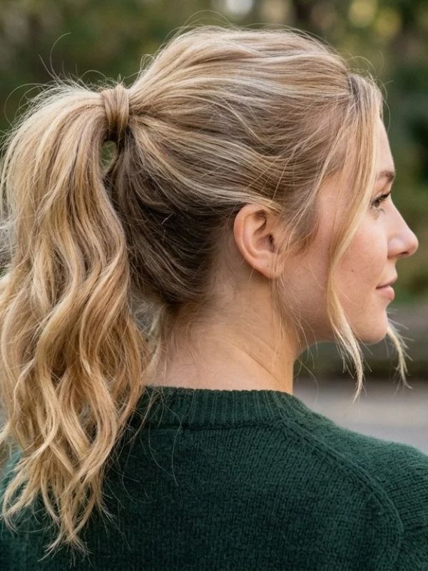 Blonde Ponytail Hairstyle