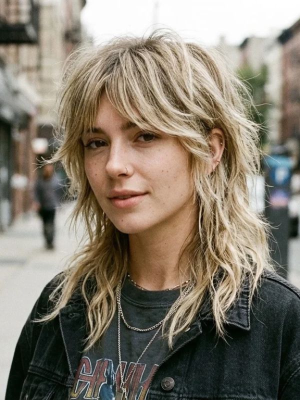 Blonde Wolf Cut