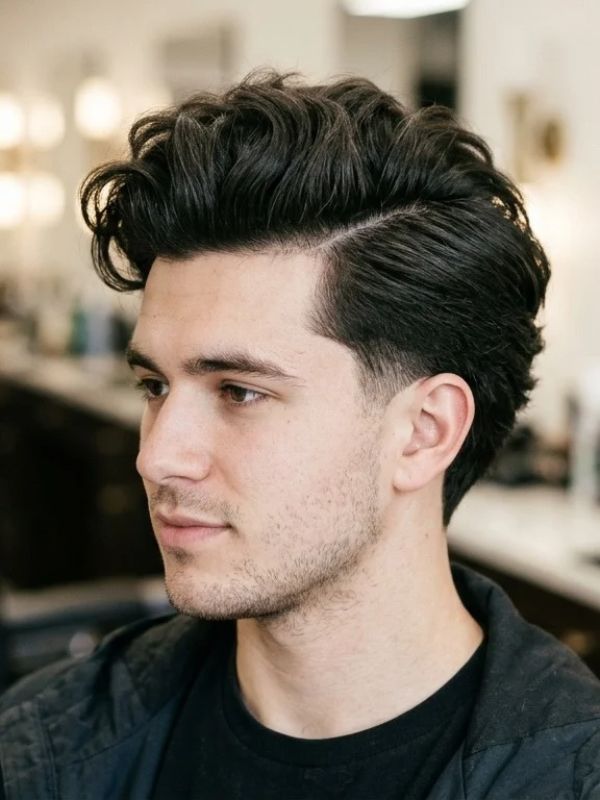 Blowout Taper with a Side Part
