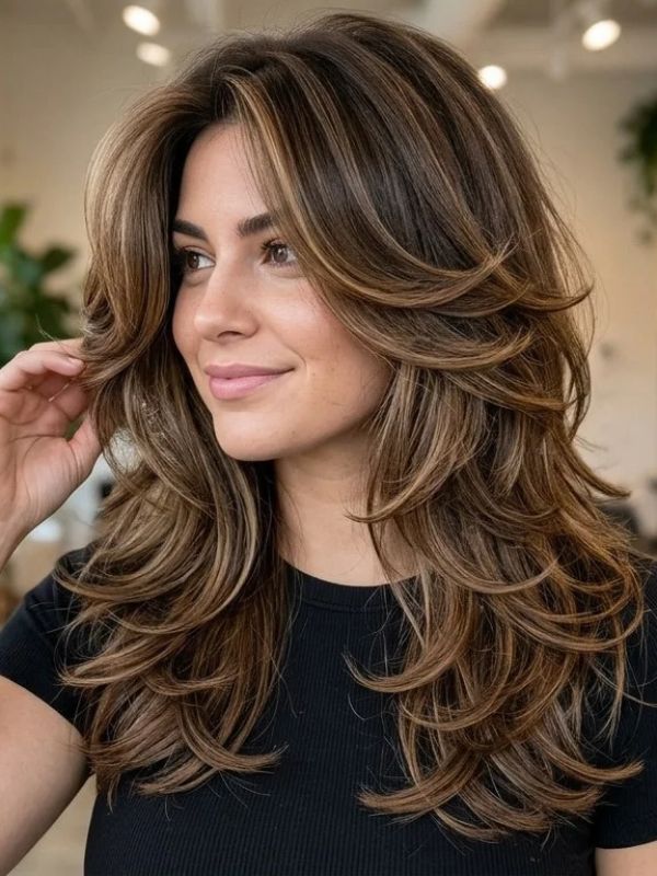 Butterfly Haircut for Wavy Hair
