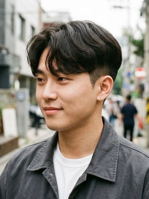 Classic Korean Two Block Haircut