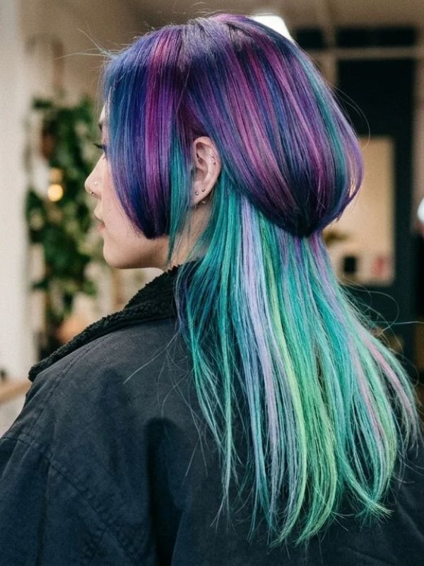 Colored Jellyfish Haircut