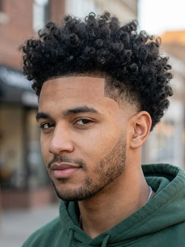  Curly Top with Taper