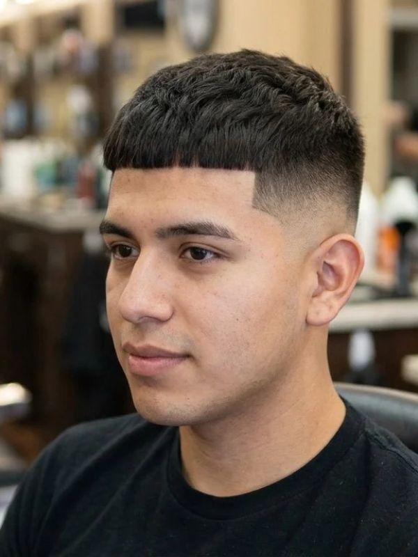Edgar Haircut with Skin Fade