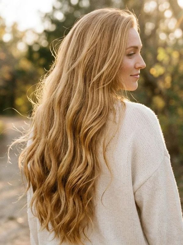 Golden Blonde Long Hair